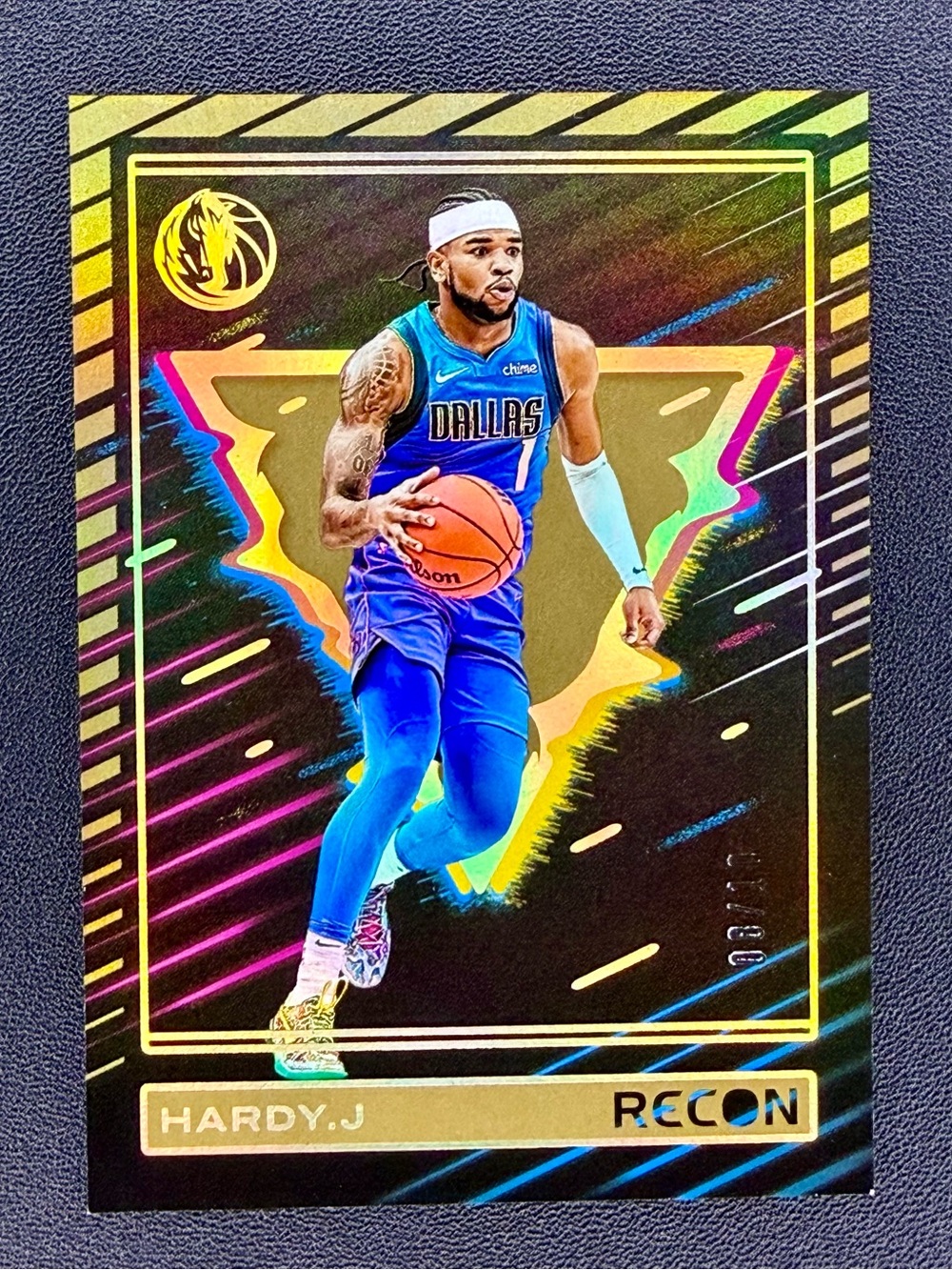 2023-24 PANINI JADEN HARDY RECON BASKETBALL GOLD HOLO 8/10 DALLAS MAVERICKS #32